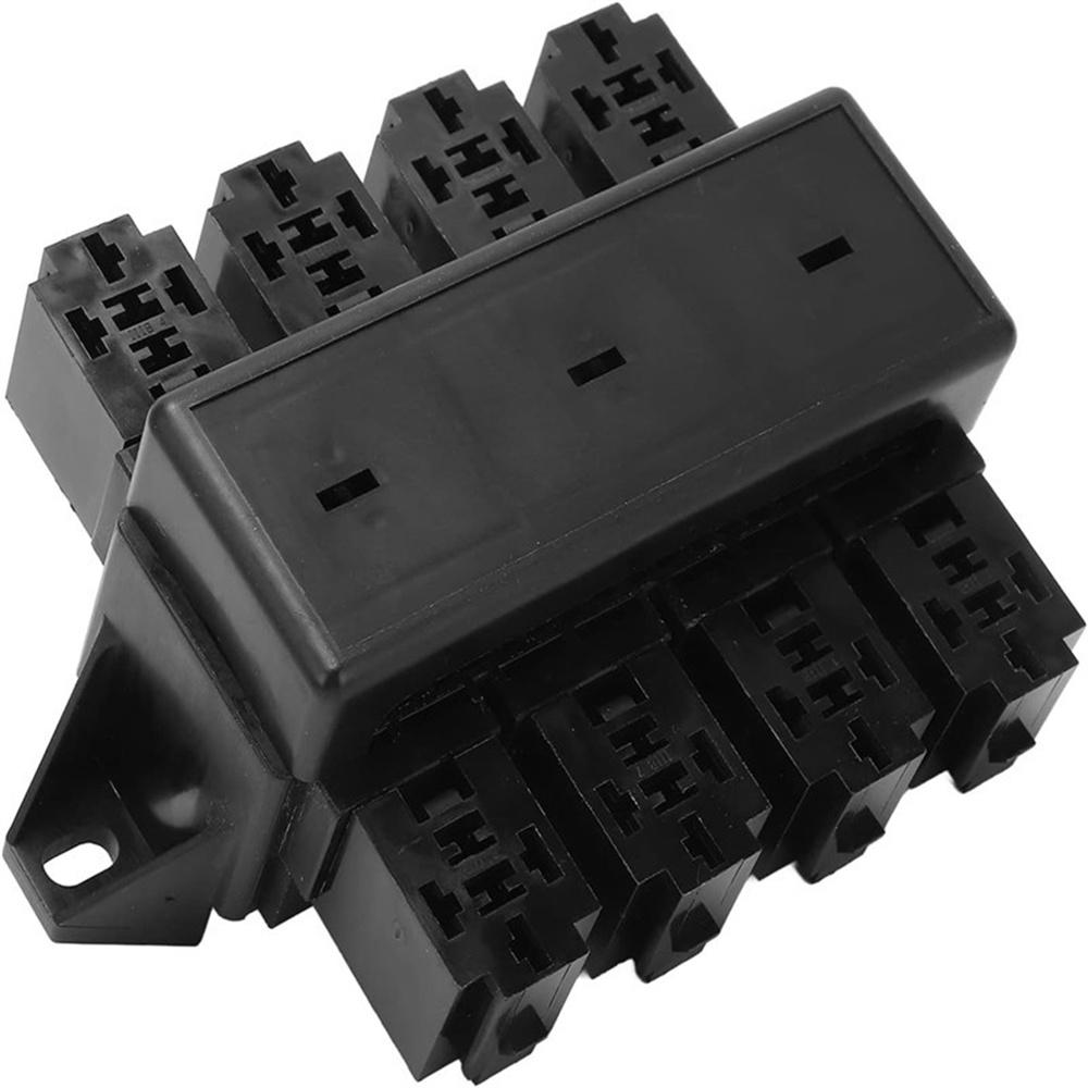 8 Way Relay Socket Universal Relay Block Box Fit for Car Truck Marine Boat Yacht