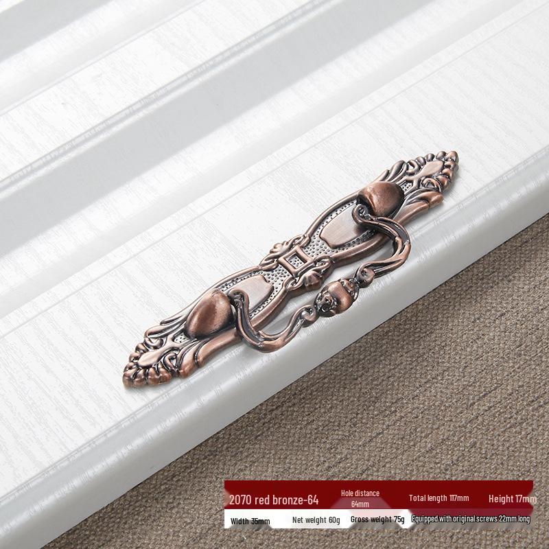 Antiker Bronze Europäische Zinklegierung Möbelgriff