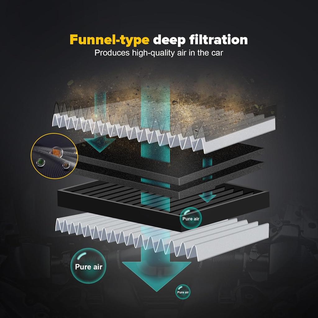 OCPTY Engine Air Filter CA10755 for 11-24 for Dodge Durango | 11-22 for Jeep | 13-18 for Lexus ES350 | 15-17 for Lexus NX200t | 13-18 for Toyota