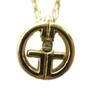 Used GIVENCHY Necklace Accessories Pendant Logo Gold Color GY18 /MQ