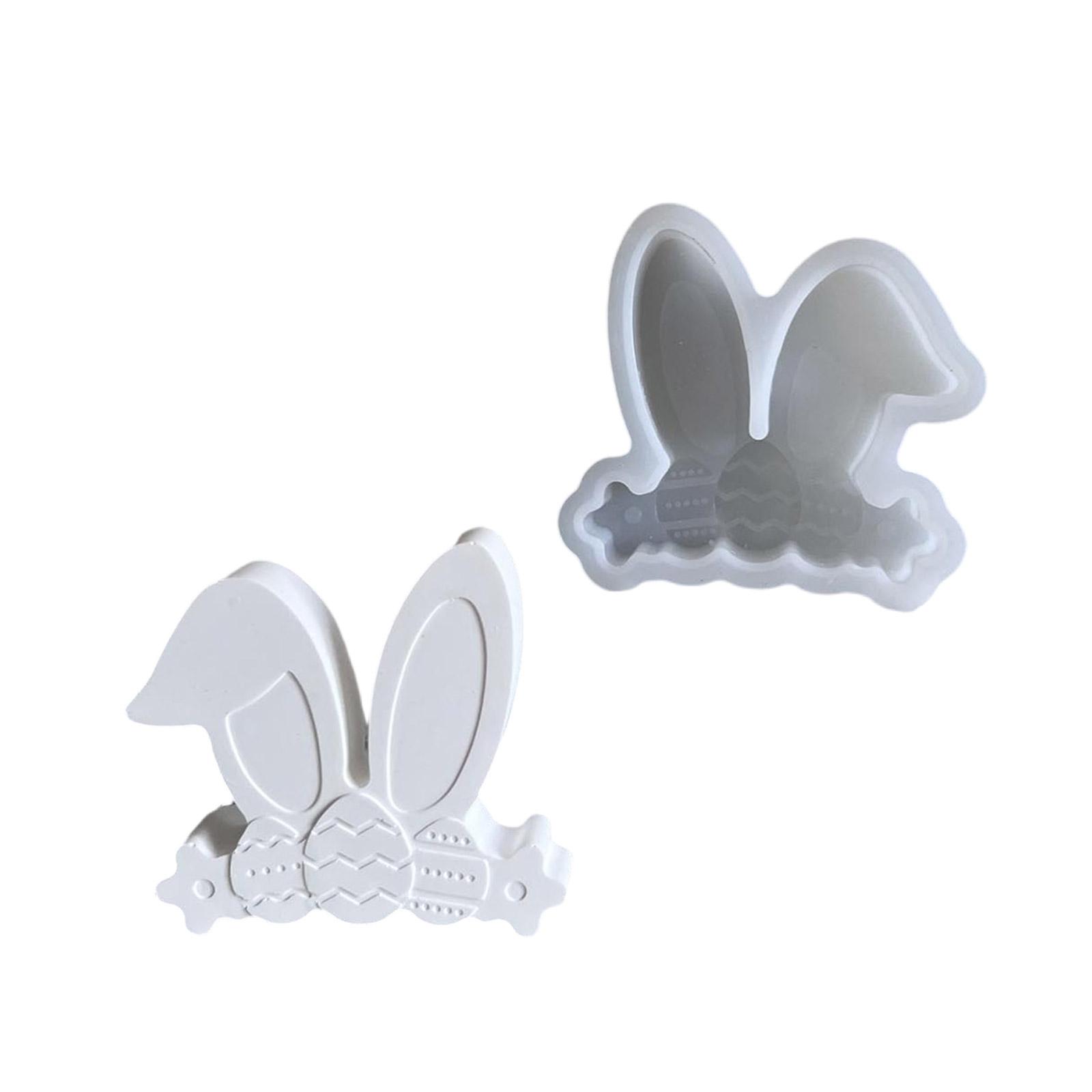 

Силиконовая форма для дизайна кроличьих ушей в автомобиле. Высококачественная силиконовая форма для автомобильного дисплея для креативных украшений в виде яиц в виде кроличьих ушей. X911