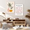 Matisse Pink Orange Wall Art Canvas Painting Boho Nordic Plants Leaves Posters and Prints For Living Room Home Decor