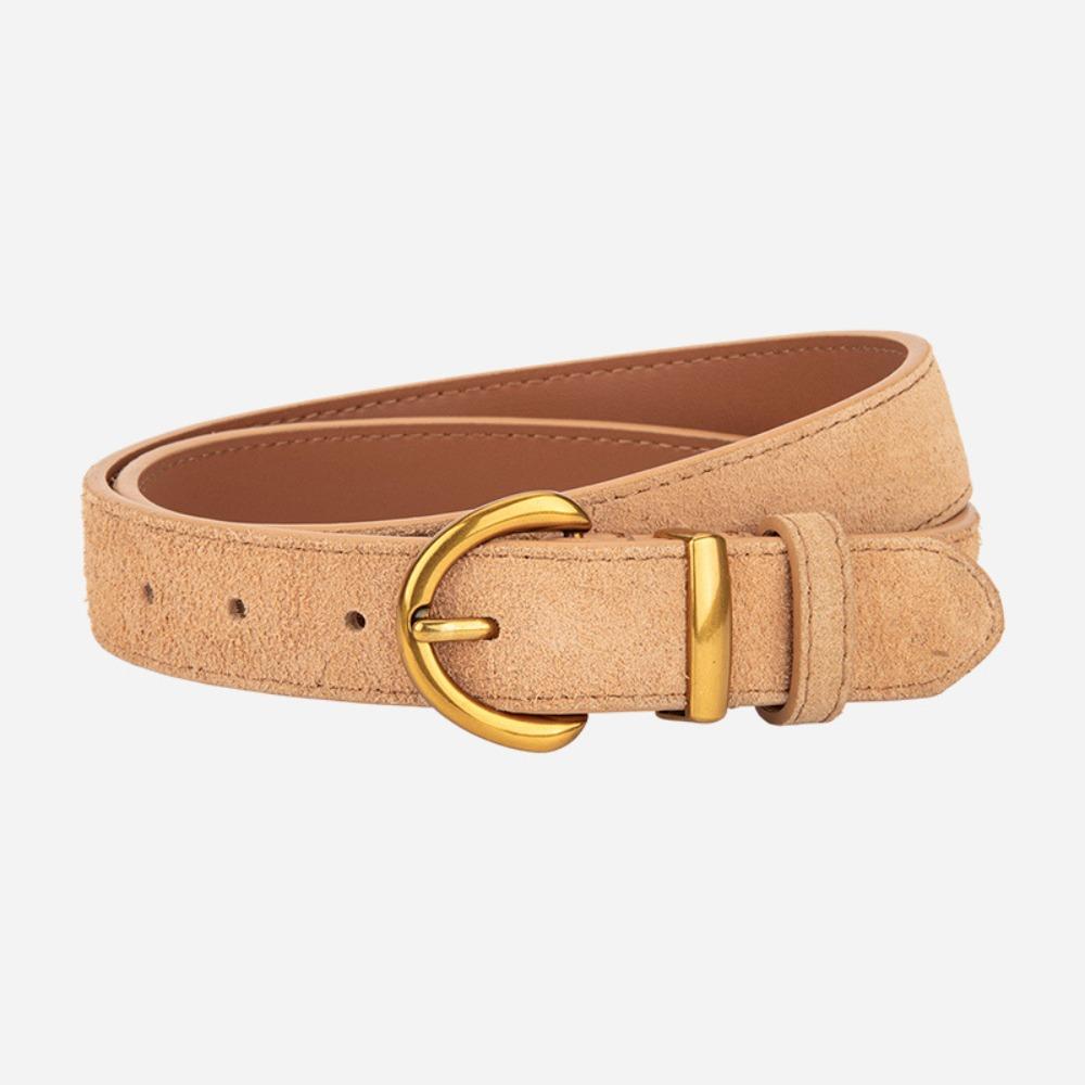Casual Suede Leather Belt Trendy Business Waist Strap Gifts Trouser Dress Belts