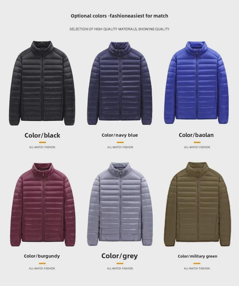 2023 Winter Men's Large Size Lightweight Warm Cotton Jacket for Work