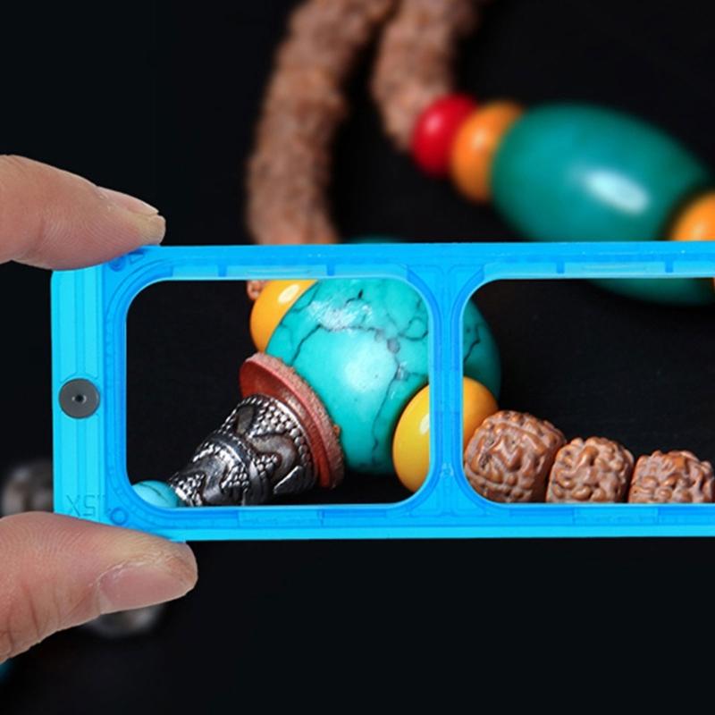 Rechargeable Head Mounted Magnifiers with Magnification & 4 LED Light for Watch Repair Jewelry Crafting Dental Work