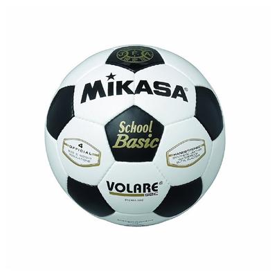 MIKASA Soccer Size Japan Football Association Certified School Recommended Internal Pressure Ball, 4, (Elementary Student), White/Black,