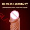 Realistic Penis Extension Cock Sleeve Reusable Silicone Penis Enlarger Delay Condoms For Men Adult Sex Toys Penis Glans Cover