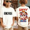 One Piece Anime T-Shirt für Herren mit Aufdruck von Roronoa Zoro, Jungen, Kindern, Harajuku, Kurzarm, Luffy-T-Shirt, Bekleidung