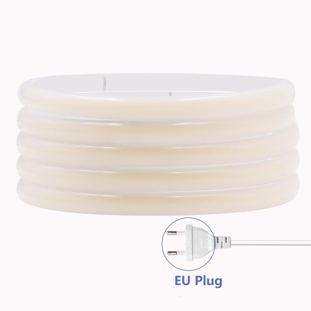 BMW 220V Dimmable COB LED Neon Strip Light Dimmer Switch Plug Kit Waterproof 288 LED Flex Tube Lamp Hight Bright Warm/Natural White