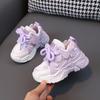 Children's Dad Shoes Spring New Model Girls' Non-Slip Soft Sole Sneakers Toddler Girls' Running Shoes Trendy