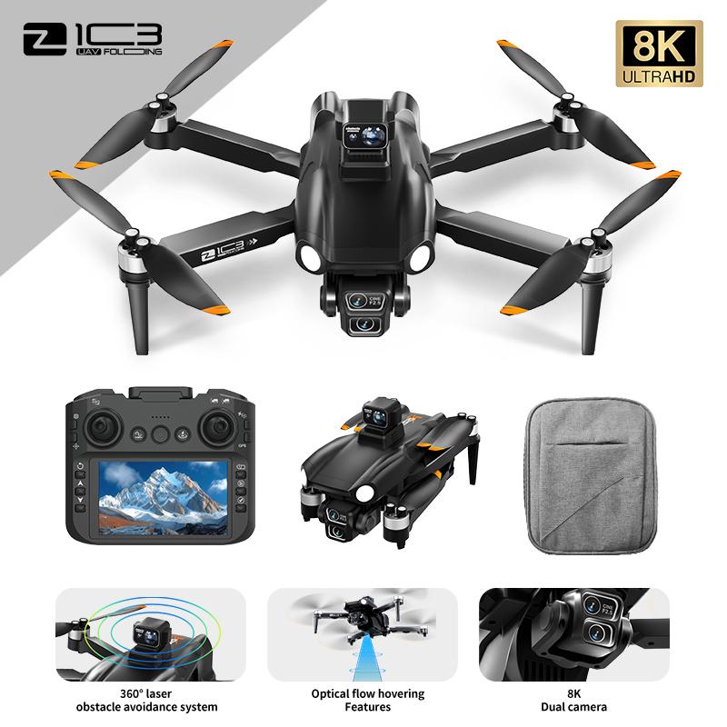 2026 New GPS Z103 Drone 360° Obstacle Avoidance Professional 8K Three Axis Self Stabilization HD Camera Brushless RC Folding Quadcopter Toy Gifts