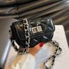 Chic Silver Mini Shoulder Bag For Women Soft Texture And Stylish Quilted Design