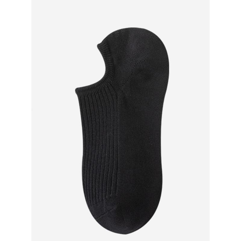 Spring and Summer Invisible Short Socks, Double-needle Solid Color Anti-pilling Cotton Socks, Business Socks