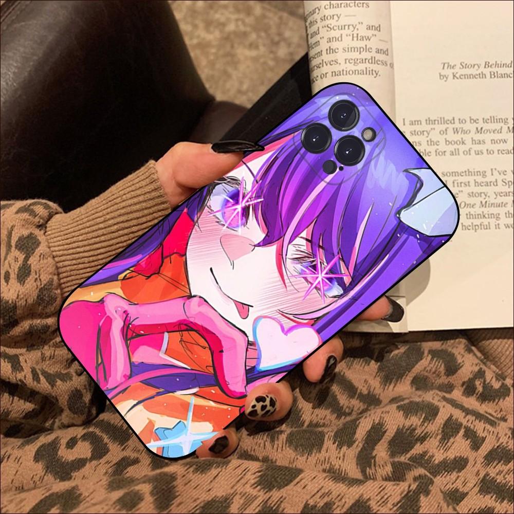 Anime Oshi no Ko Hoshino Ai Phone Case For iPhone 15 14 11 12 13 Mini Pro XS Max Cover 6 7 8 Plus X XR SE 2020 Funda Shell