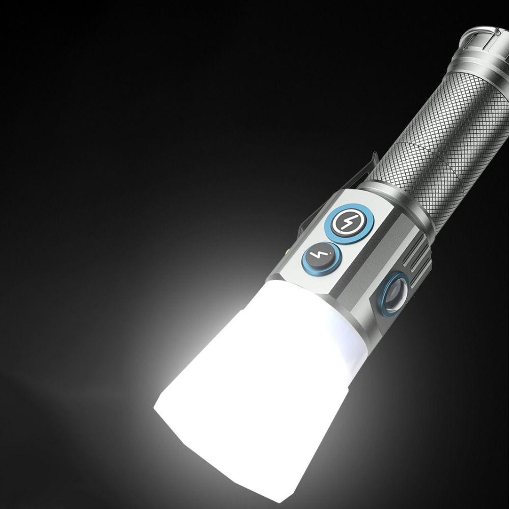 Multifunctional Design EDC Flashlight Aluminum Alloy Magnetic Tail Rechargeable Torch Four Color Side Lights Cap Lamp Mini Torch