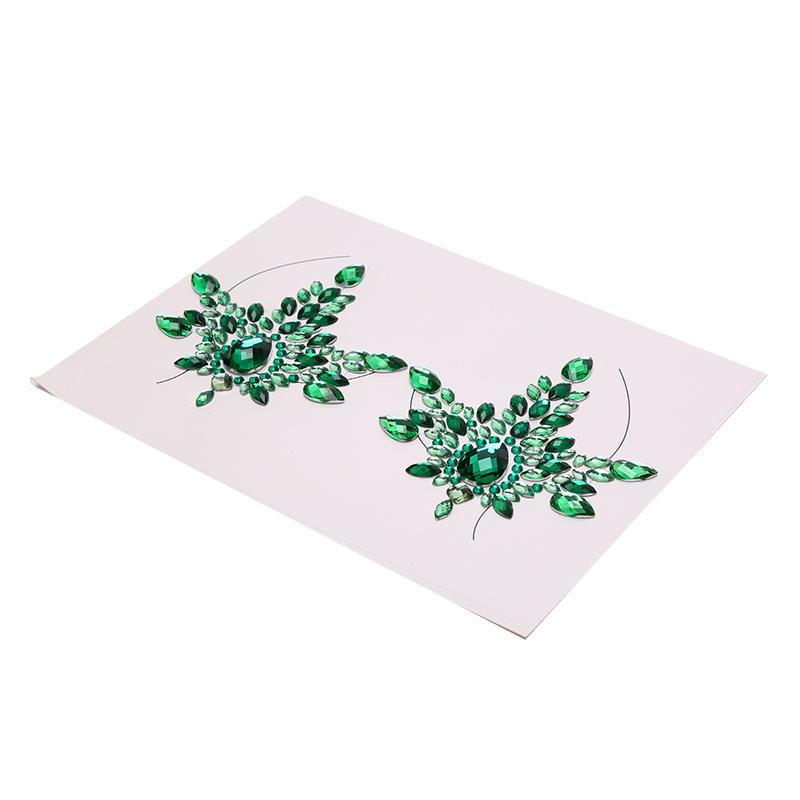 Akryl krystall brystvorte deksel klistremerke selvklebende bryst bryst lim sexy klistremerker