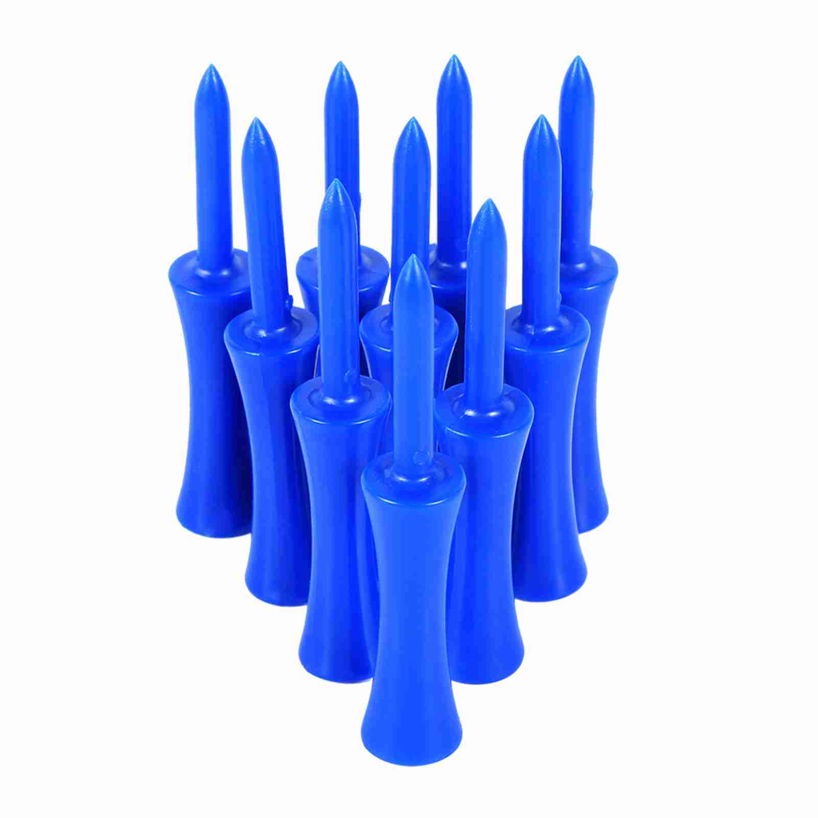 

100pcs Plastic Blue 68mm Golf Tees Step Down Golf Accessory Tool For Golf Sports
