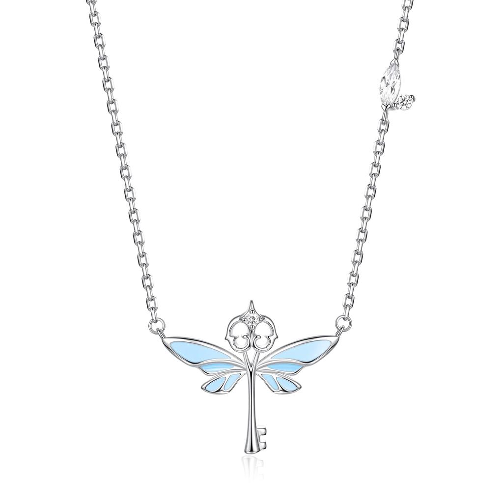 FANCIME x Harry Potter Official Collaboration Flying Key Necklace Glow-in-the-Dark Phosphorescent Sterling Silver Harry Potter Exclusive Box