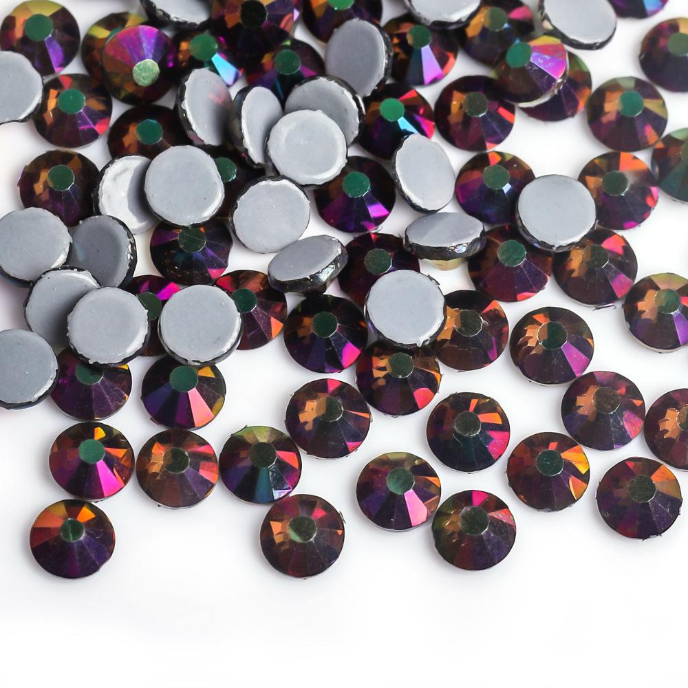 Weichen Rhinestone Factory Austrian Diamond Decorative Rhinestone Diy Nail Art Beauty Glass Jewelry Glue Bottom Color Plated Rhinestone