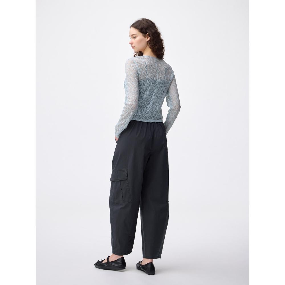 Gu By Uniqlo Cargo Barrel Ankle Pants 69.0cm