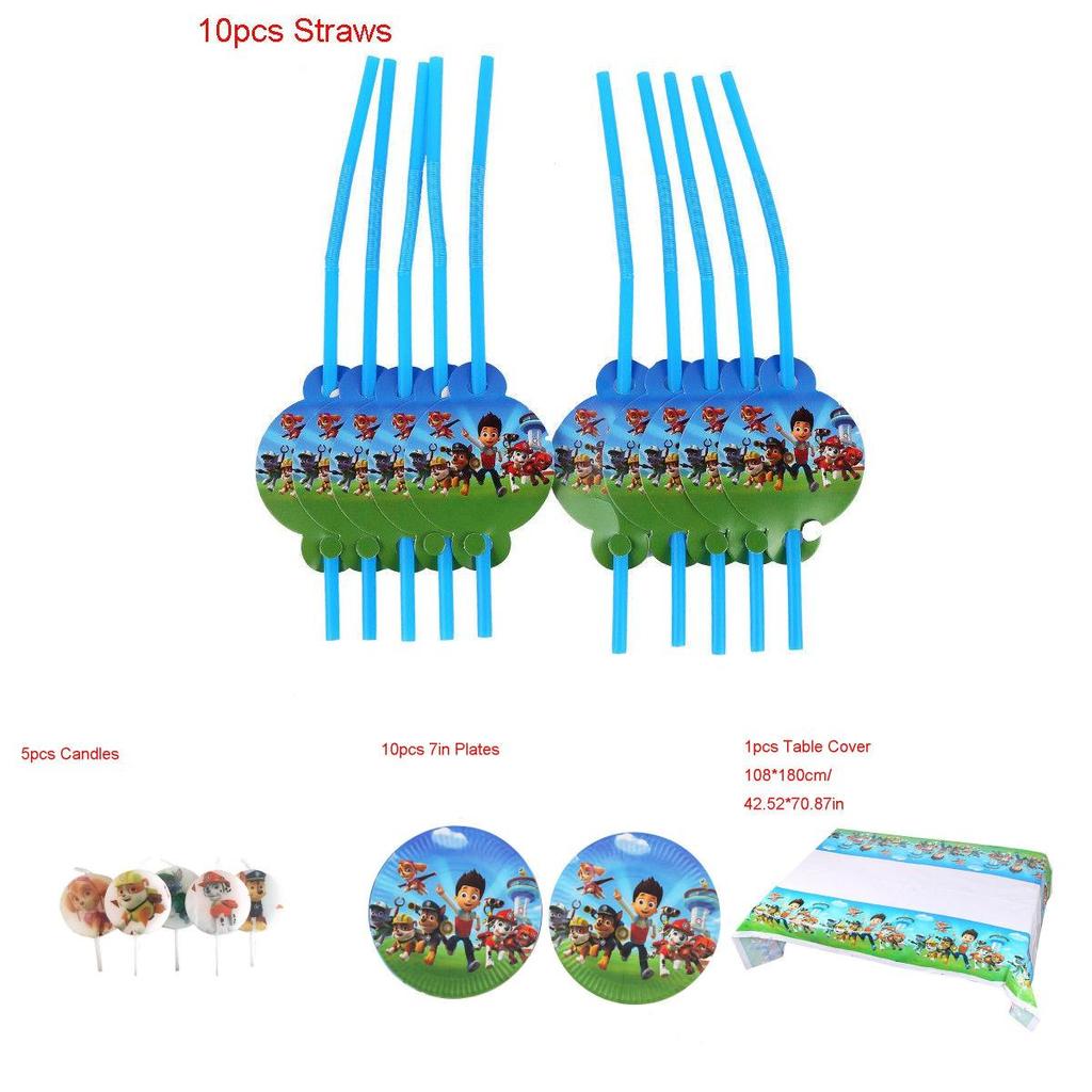 Lebhaftes Paw Patrol Kindergeburtstags-Partyzubehör-Set mit entzückenden Dekorationen und Geschirr