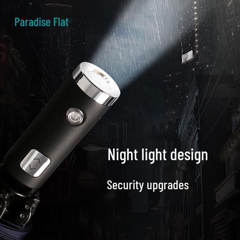 Ttianfang 31140E Automatischer Umkehrschirm mit integrierter LED-Taschenlampe