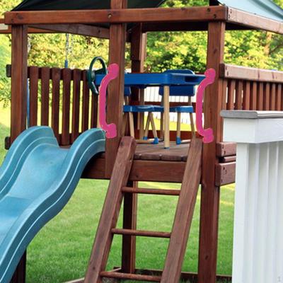 2 Pieces Swingset Attachments Playground Accessories for Outdoor Tree House