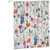 Flower Watercolor Field Flower Shower Curtain With 4 Pieces Absorbent Bathroom Mat Bathroom Curtain With Soft Bath Wheel U-Shaped Mat