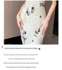 Authentic Chinese-Style Satin Camisole Dress: National Print, Bias Cut, High Waist, Slimming, Long-Tempered Fit