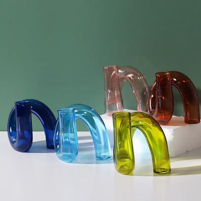 1PC Vase Home Decor Candle Holder European Glass Candle Holder Wedding Decoration Multiple Options Available