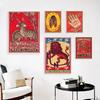 The Lucky Hand Animal Matchbox Print Wall Art Vintage Japan Canvas Poster Deer Cats Lion Cicada Painting Picture Home Room Decor