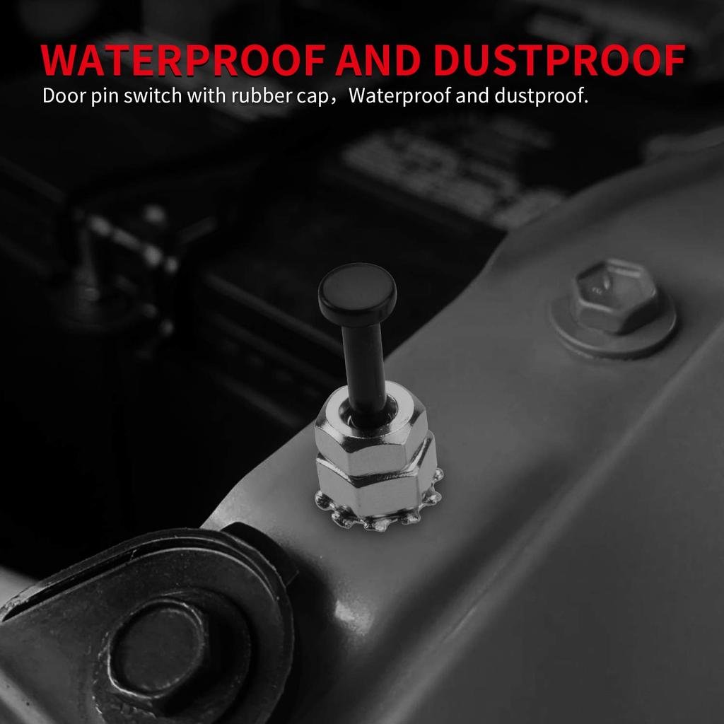 DaierTek Door Pin Switch Car Hood Jamb Auto Alarm Security Adjustable Momentary ON Off 12VDC 20A for Automotive Trunk - 3Pcs