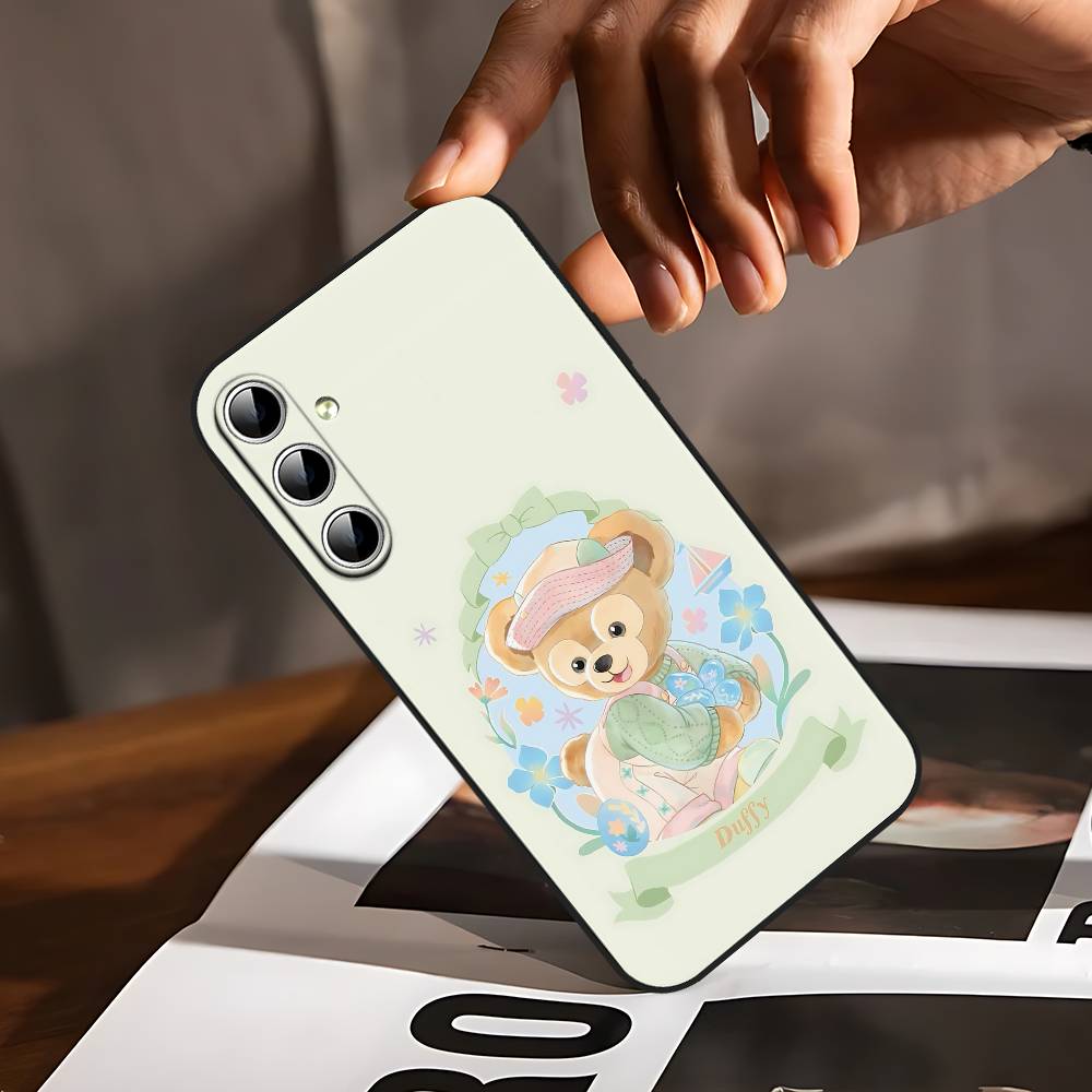 D-duffy Phone Case For Samsung Galaxy S24/S25/S22/S30/Note20/Lite/Ultra/5G/Plus/FE Soft Black
