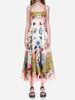 2026 Modern Style Women's Sleeveless High-Waisted Printed Camisole Dress - Casual and Commute Wear