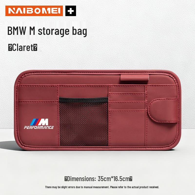 BMW Auto Sonnenbrillenclips & Sonnenblenden-Aufbewahrungstaschen für 1er, 3er, 5er, 6er, 7er Serie, X1, X3, X4, X5, X6