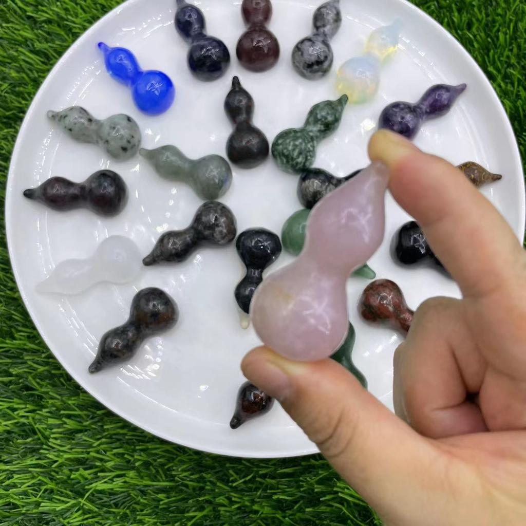 5.5cm Natural Stones Healing Gemstone Mini Size Carving Crafts Crystal Gifts Hallowmas Crystal Pen-rest
