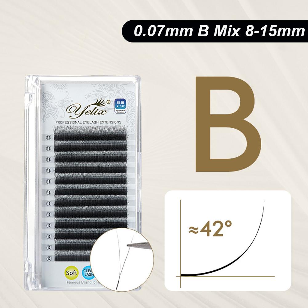 Black Y Shaped 2D YY Ultra-thin Lash Extension Premade Fans Eyelashes Extensions Single Tip Natural Soft Light False Eyelashes