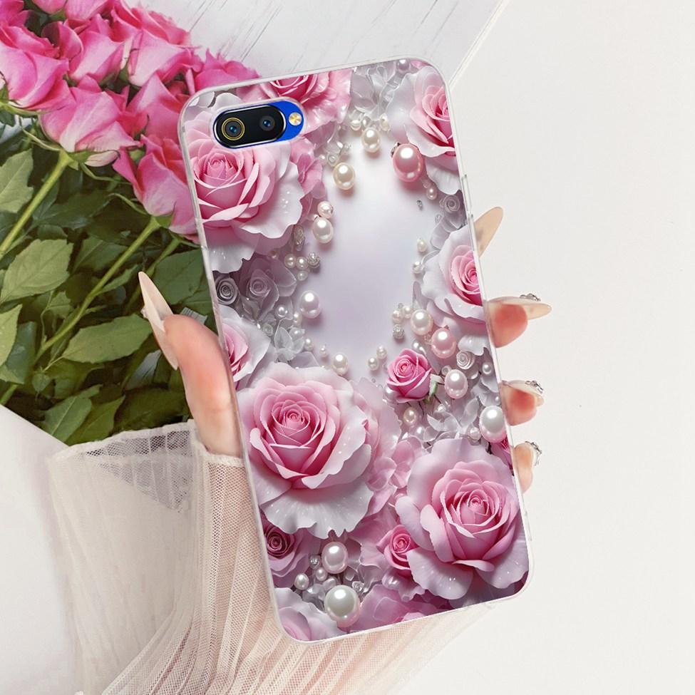 Transparent For Realme C2 Case Cover Cute Fashion Butterfly Funny Painted Casing For Realme RMX1941 RMX1945 RMX1943