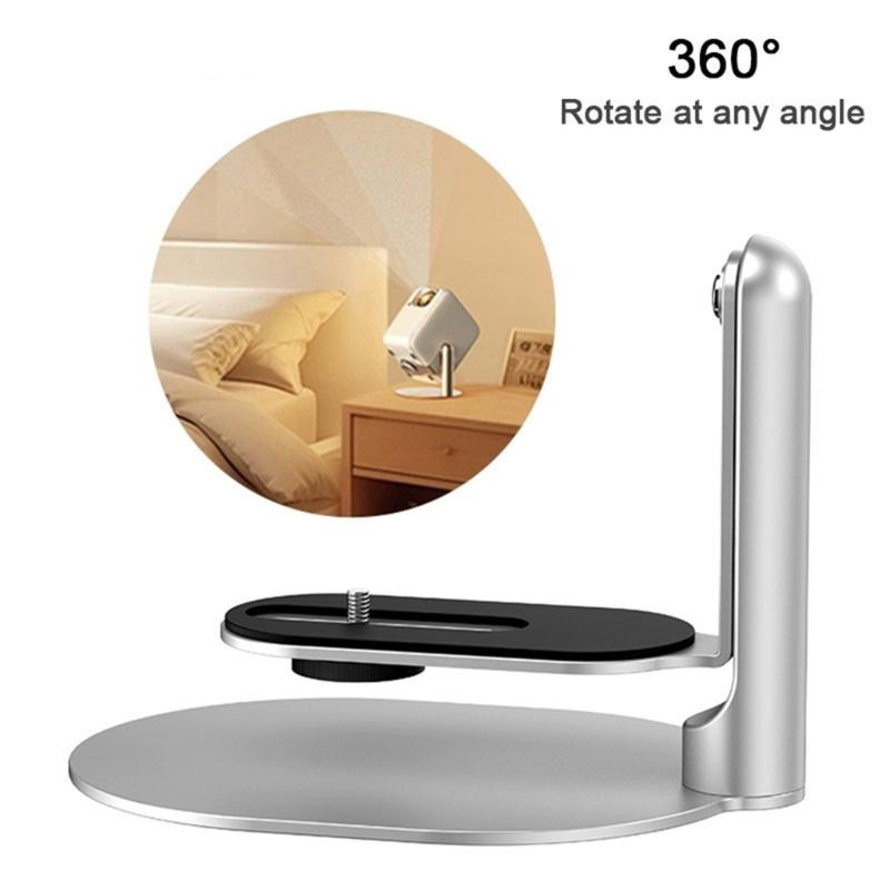 360 Rotating Desktop Projector Stand With 1/4in Screw Mount For Stable LCD DLP Projector Positioning Holder