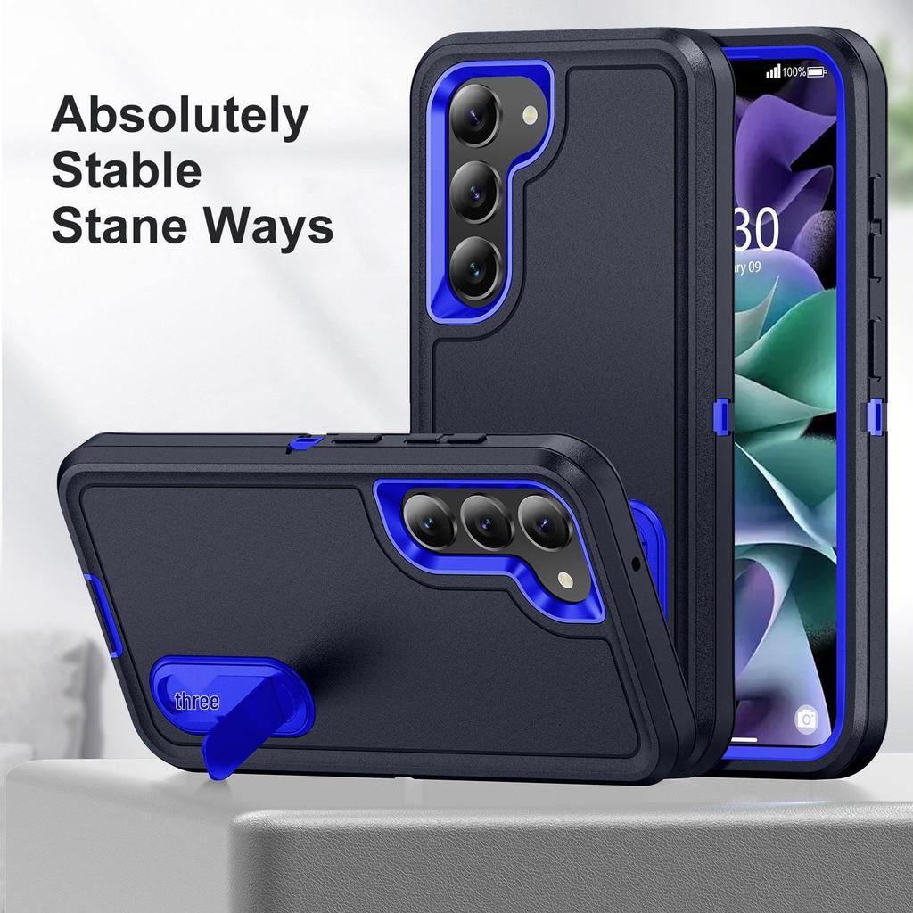 Samsung S26 Ultra/S24 Ultra Shockproof Case with A56 Stand - Triple Protection, Cross-Border Compatible