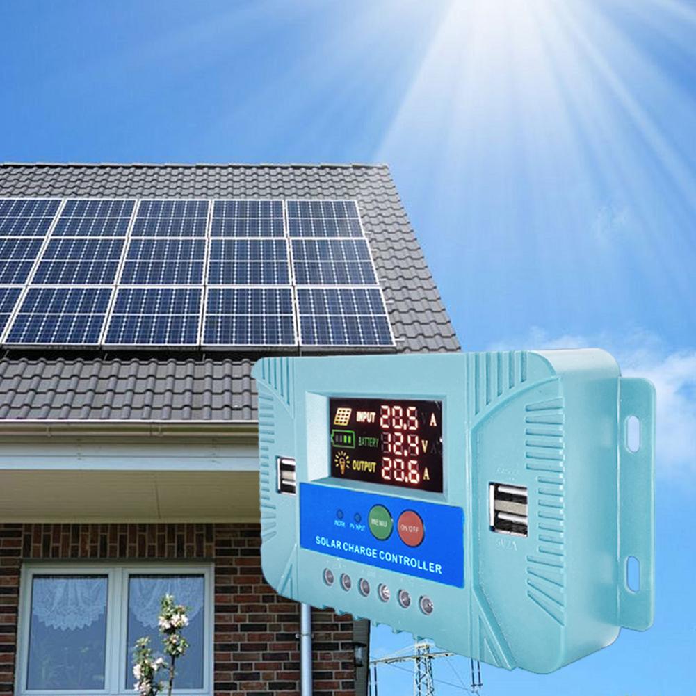 12V 24V Solar Charge Controller Solar Power Controller LED Display Solar Controller for Home and Outdoor Energy Solution
