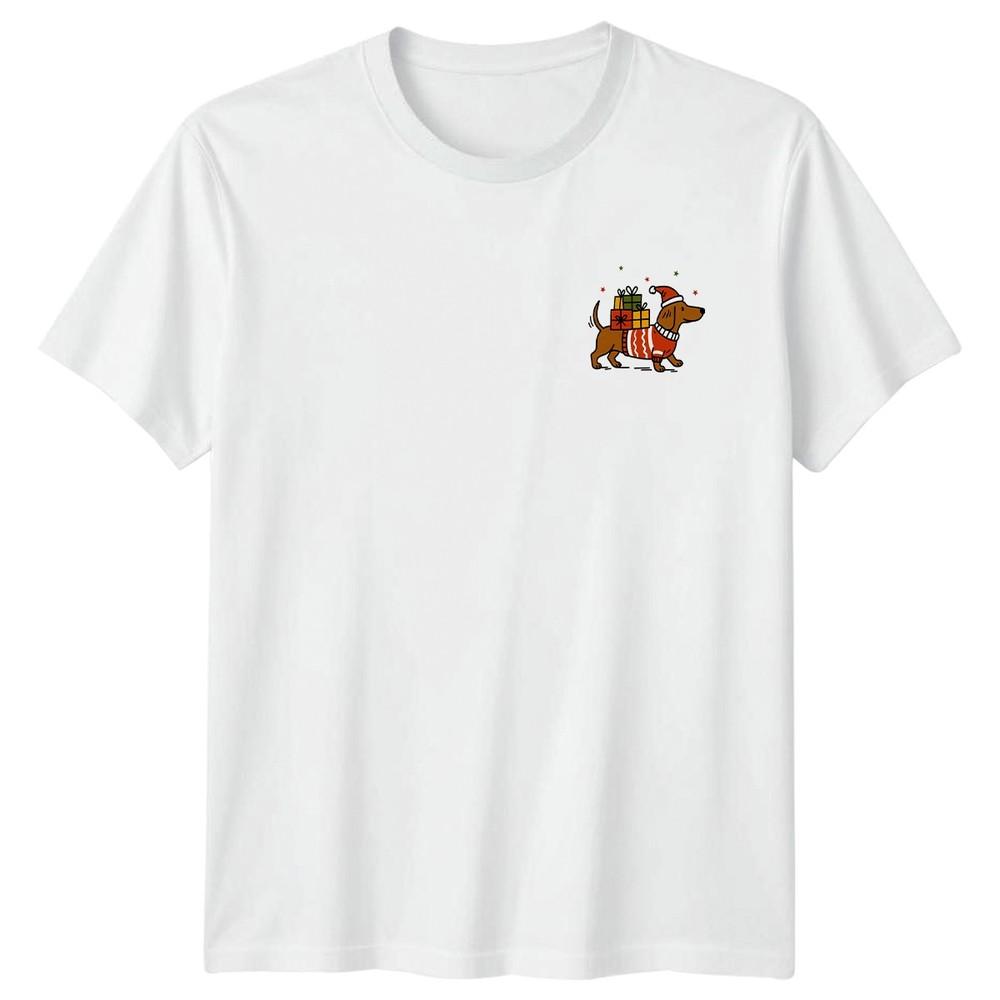 Dachshund Dog Christmas Gifts Holidays Unisexs TShirt Unisexs Tee Graphic Top S