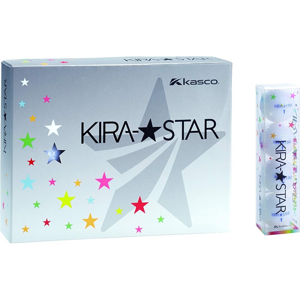 Kasco KIRA STAR2 Golf Balls White 12-Pack, High Performance, Durable Design