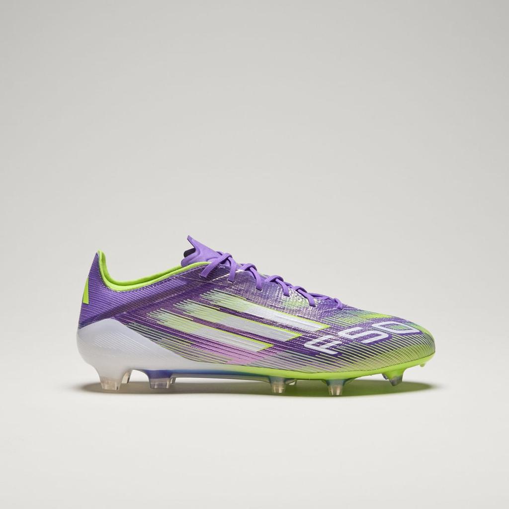 adidas F50 Elite Firm Ground Boots JH7615 Unisex Performance Sports Shoes Purple Rush / Cloud White / Lucid Lemon