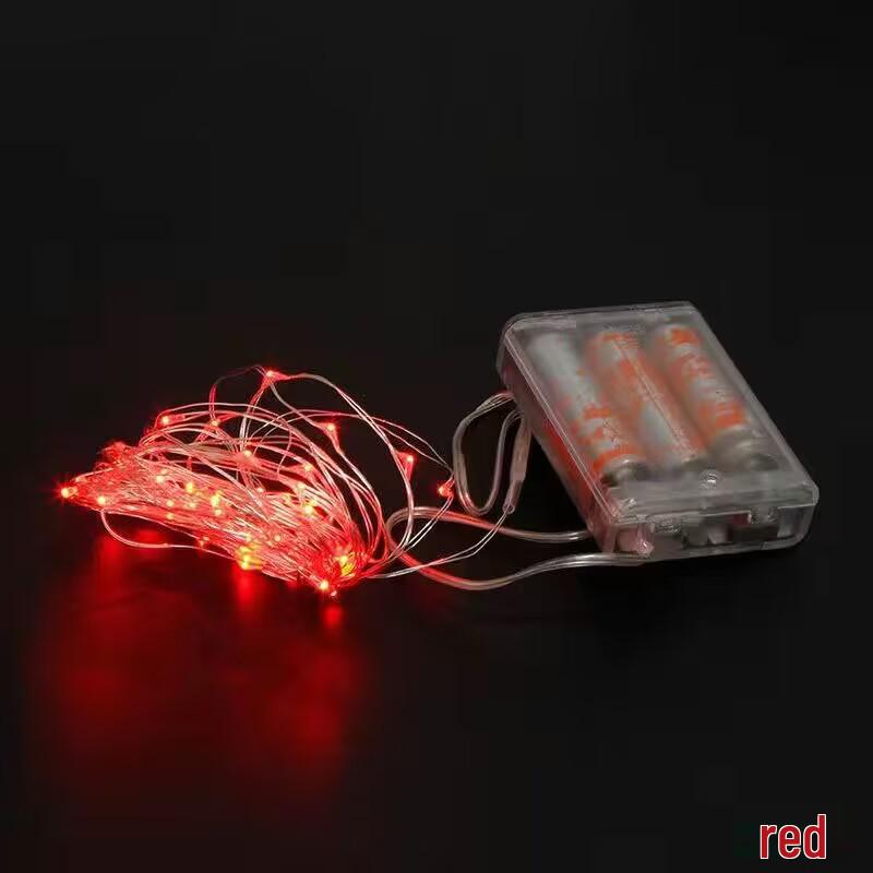 

Світлодіодні гірлянди з мідного дроту на батарейках - Багатофункціональні кольорові вогники у формі зірок та гірлянди для різдвяних прикрас USB Remote 20m 200 lights