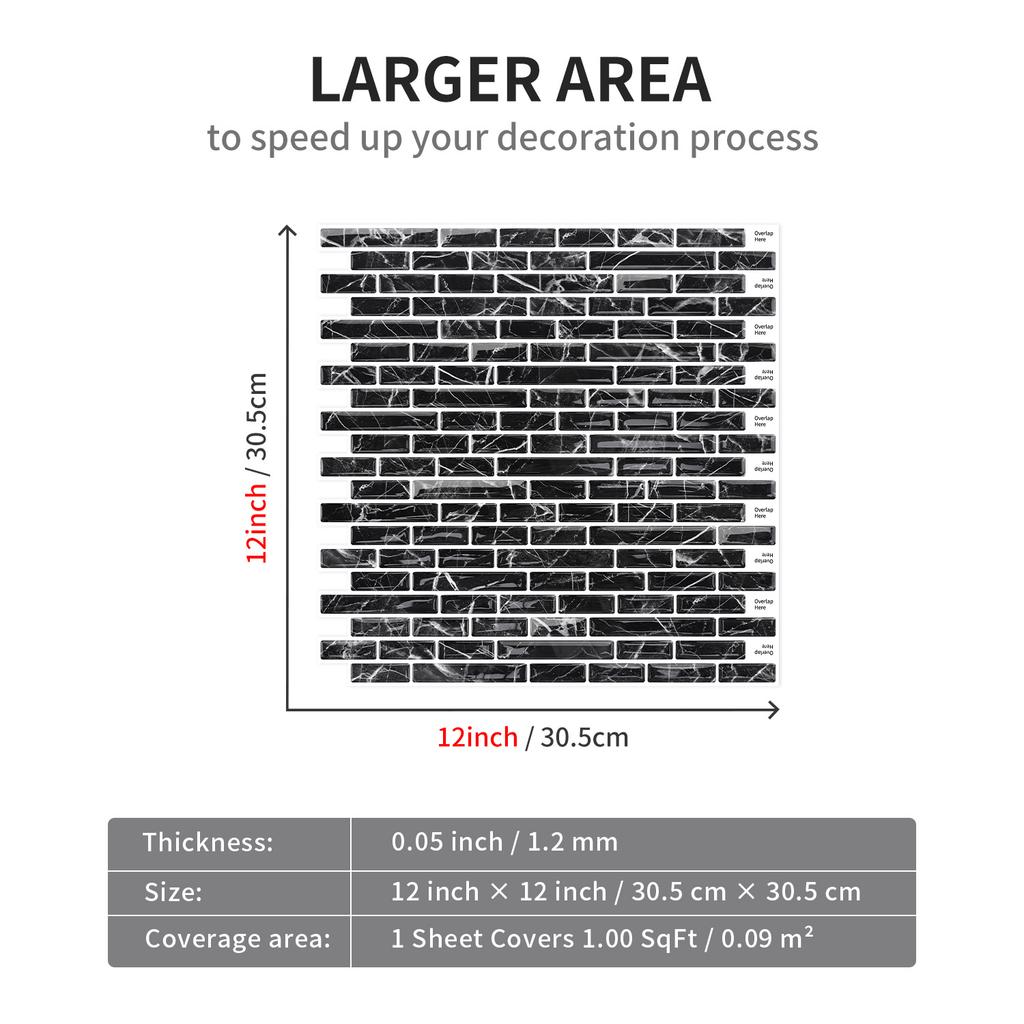 Dreidimensionaler 3D Selbstklebender Epoxid Wandaufkleber Schlafzimmer Wohnzimmer Wanddekorationsaufkleber Küche Badezimmer Tapete