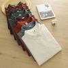 2026 Spring/Autumn Solid Color Brushed Cotton Long-Sleeve Unisex Japanese Casual Shirt