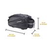 Waterproof Hard Shell Bicycle Rear Bag - Seat Bag & Storage Box Pannier for Mountain Bikes