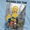 Sesame Street Unisex Adult Raised On The Streets Distressed T-Shirt