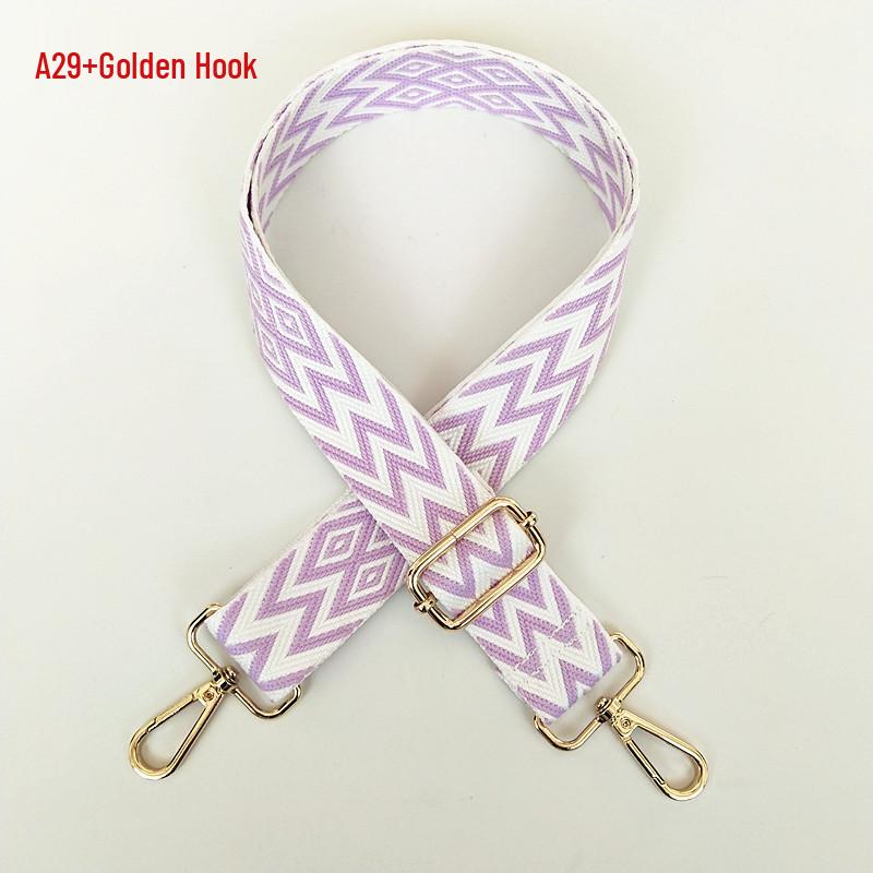 Bunter Damen-Taschen-Ersatzriemen - Bestickt, Breit, Dekompressionsfähig, Einzelne Schulter, Umhängetasche, Rucksack, Lanyard-Stil.